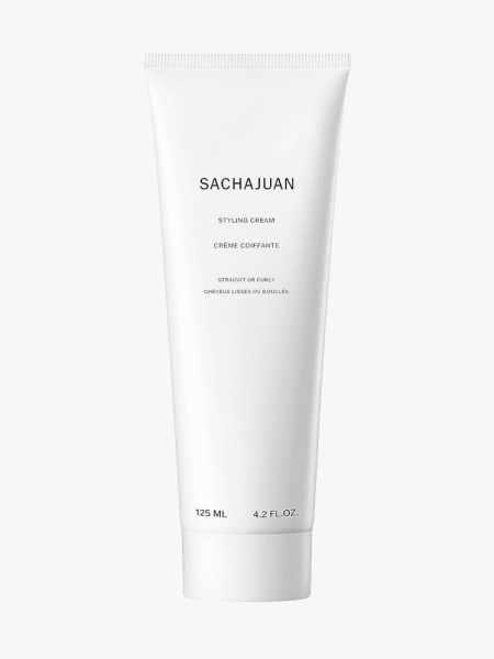 Sachajuan Styling Cream in branded tube component on a light gray background